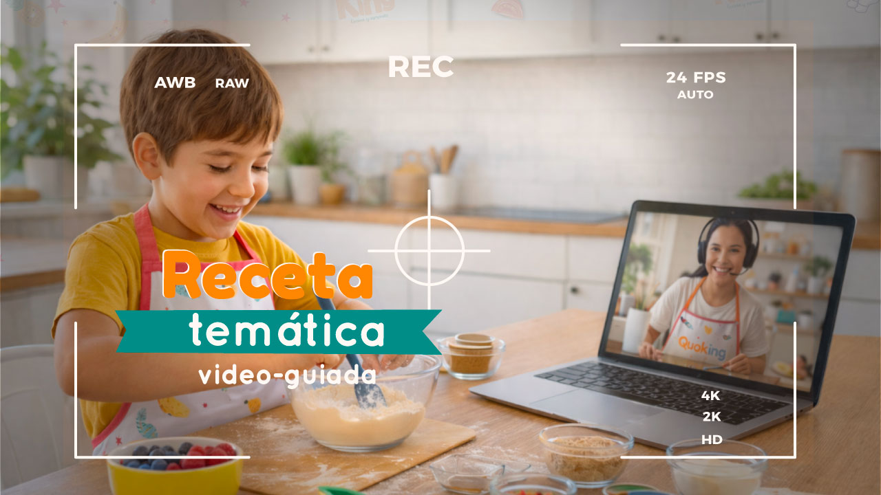 recetatematicavideoguiada Videoreceta paso a paso de Quoking para que los niños aprendan a cocinar en casa mientras desarrollan habilidades culinarias y conceptos STEAM.
