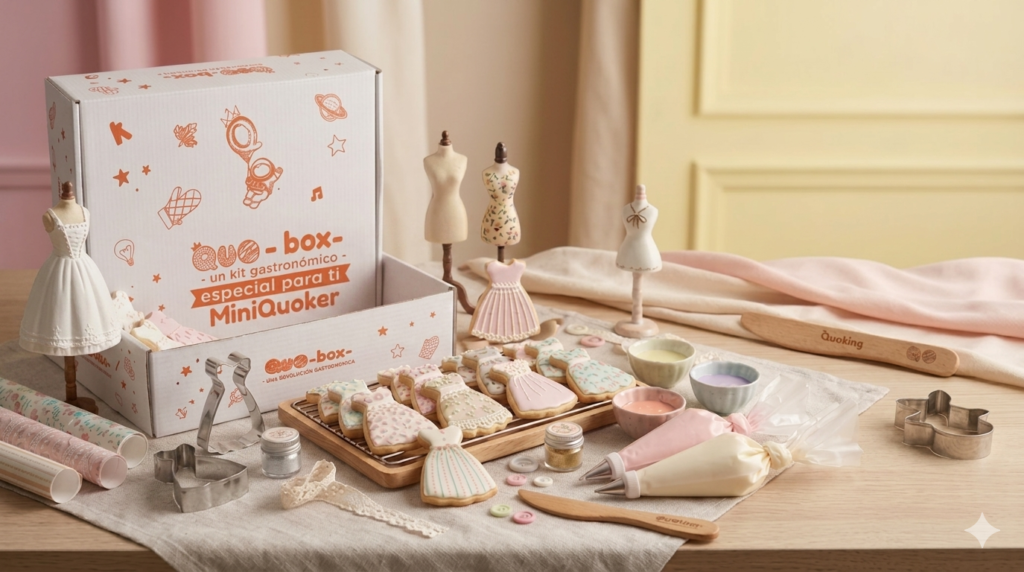 diseñar, hornear y decorar sus propios vestidos de galleta