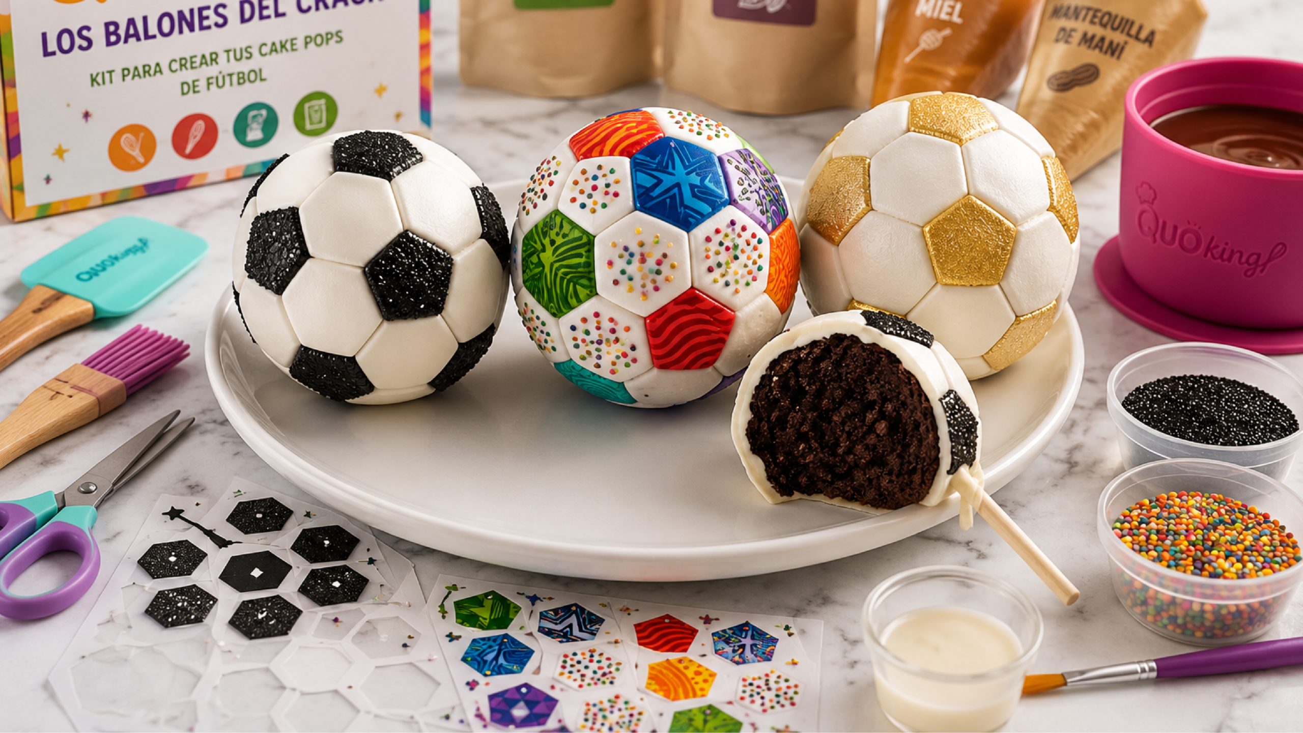 miniatura-youtube-receta-los-balones-del-crack-cake-pops-futbol.jpg Ingredientes y utensilios incluidos en la Quobox Los Balones del Crack